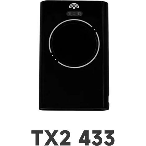 Télécommande Sans Fil XT2 XT4 SLH LR FAAC 433 MHz – 1 Pièce, Commande Garage et Portail, Noir (1/2)