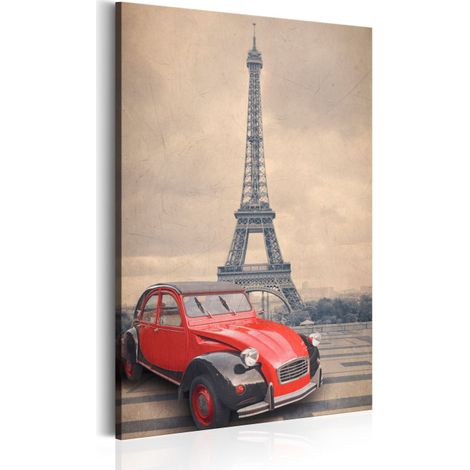 Tableau Imprimé "Retro Paris" 60 x 90 cm (1/2)