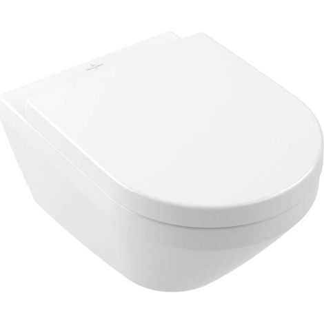 Villeroy & Boch Architectura - WC sospeso con sedile SoftClosing, Rimless, TwistFlush, CeramicPlus, bianco alpino 4694CLR1