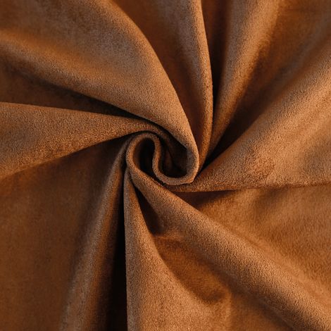 Tissu suédine unie Marron Clair 150 cm (1/2)