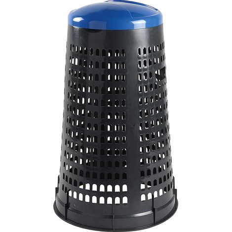 Stefanplast BIDONE TRESPOLO Lt. 100 - Ø cm. 58x90 h coperchio col. Azzurro Stefanplast (1/4)