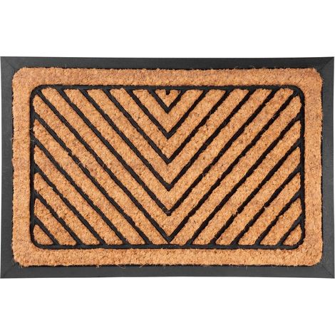 Fußmatte MagicHome RBC 130, für die Tür, Arrows, 40x60 cm, Gummi/Kokos (1/3)