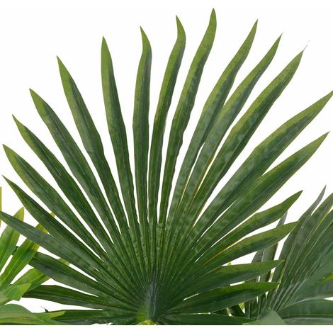 vidaXL Planta artificial palmera con macetero 70 cm verde (1/2)