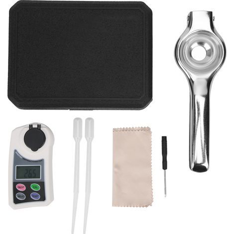 Portable Brix Refractometer – Sugar/Salt Measurement – ​​For Fruit (1/5)