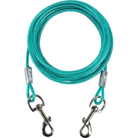 Heavy Duty 10 pieds Outdoor Dog TETHERING Rope (avec boucle d'escalade en métal) – corde de traction pour animaux de compagnie (1/5)