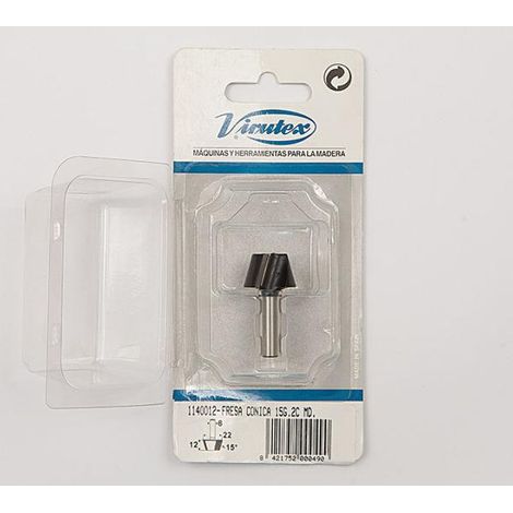 Fresa cónica para perfilar 15G.2C MD. VIRUTEX - (1/2)
