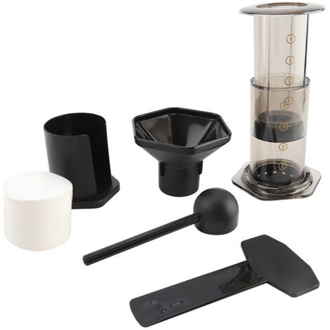 Kit de cafetière à temps d'extraction, PET résistant aux hautes températures, sans branchement, Pot, marc laissé pour le voyage à la maison (1/5)