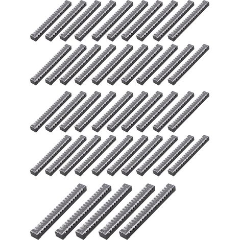 Barrette de connexion à vis 25 pièces TB-1520L, double rangée 20 positions, 600V 15A, plaque de bornes électriques (1/5)