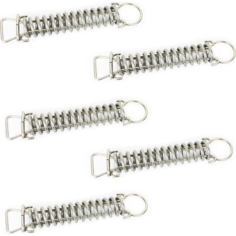 Linxor – Lot de 5 ressorts dynamométriques inox 17 cm – Accroche pour bâche de piscine – Protection optimale contre intempéries