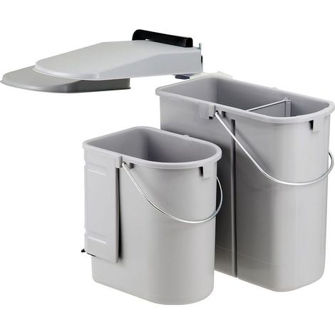 WESCO 703611-85 Einbau Abfallsammler Ökontainer Junior DT, alugrau