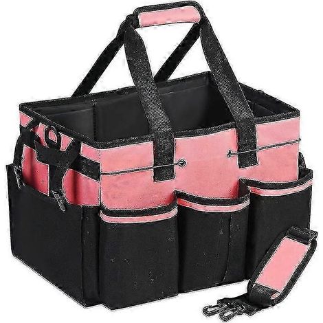 Tragbare Reinigungs-Aufbewahrungstasche, Reinigungswerkzeug-Organizer mit verstellbarem Riemen, wasserdichte Tasche mit 4 (1/5)
