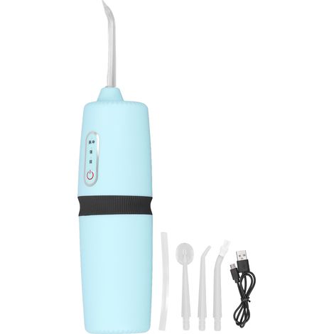 Nettoyeur Dentaire Électrique Sans Fil 3 Vitesses, Irrigateur Buccal Portable Jet d'Eau pour Soins Dentaires (1/5)