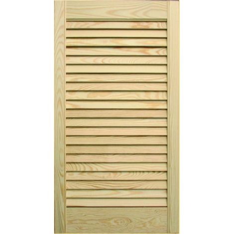 Classen Lamellentür 39,5 x 59,4 x 2,2 cm Kiefer Schranktür Möbeltür unbehandelt (1/2)