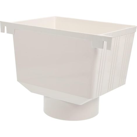 Collecteur Eau de Pluie en Pvc pour Tuyau de Gouttière, Entonnoir de Canalisation Facile à Installer, Déviateur D'eau de Pluie pour Système de Collecte (1/5)