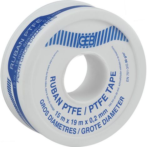 Geb Ruban Standard PTFE-Verschluss 12 mm x 12 m x 0,75 mm - Geb