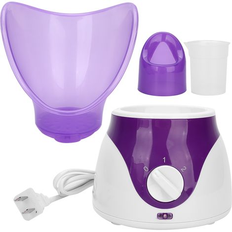 Brume faciale hydratante pour le visage, diffuseur d'aromathérapie, machine vapeur violette, 110-240V avec prise US (1/5)