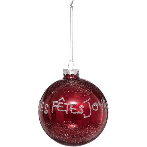 Bola de Navidad Vidrio 90 mm Impresa (1/3)