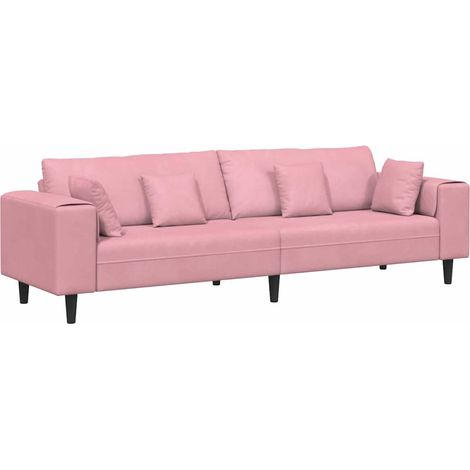 Canapé Sofa Rose 250 x 77 x 76 cm Velours (1/5)