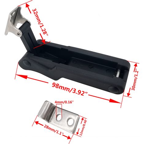 Gummierter Klettverschluss, geeignet für elektrische und mechanische Schaltschränke, Softcase-Schlösser und Marine-/Yachtzubehör - kleine Größe, Gesamtlänge 97-1. (1/4)