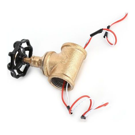 3/4-Zoll-Steampunk-Vintage-Lichtschalter, industrieller Retro-Lampenschalter in Schwarz mit rotem und weißem Kabel für Heimwerkstatt (1/5)