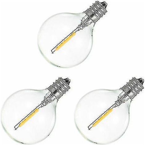 Bombilla específica, luz blanca cálida, paquete de 3, 220-230 V CA, 1 W, base E12 G40 - yuyu (1/4)