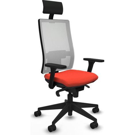 piqueras-y-crespo Chaise Ergonomique orange foncé bureau (1/3)