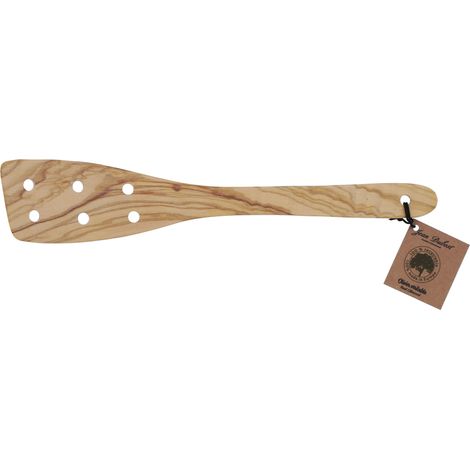 Jean Dubost - Spatule trouée en bois d'Olivier 30 cm