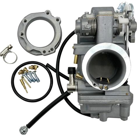 Carburador de bomba de alto rendimiento HSR42 HSR45 Mikuni 42 mm 45 mm Compatible TM42 Compatible para Harley EVO Twin Cam Sportster 883 Tour Glide Softail (42 mm) (1/5)