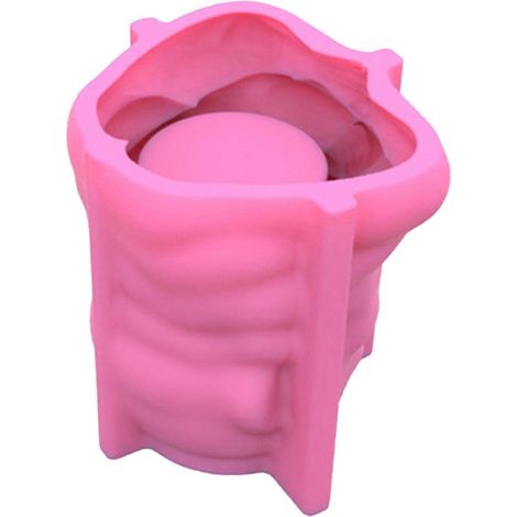 DIY-Silikonform für einen Blumentopf in Form eines lächelnden Mönchs, ideal zum Dekorieren von Sukkulenten.