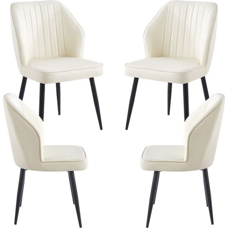 Packs Sillas Comedor - Pack 4 Sillas Wenye - Blanco (1/5)