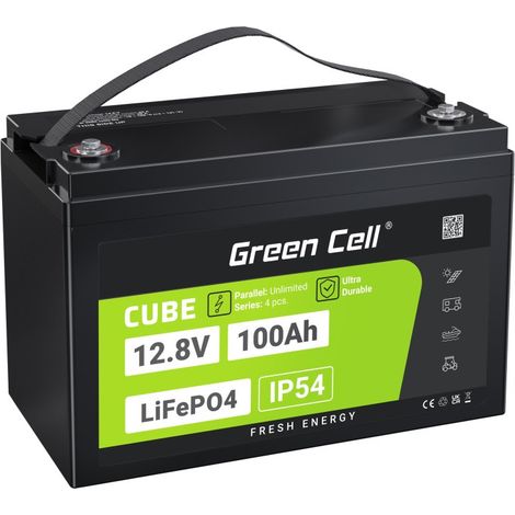 GREEN CELL LIFEPO4 CUBE BATTERIE 100AH ​​​​12V/12,8V
