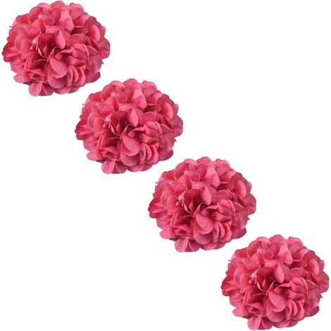 Lot de 4 Embrasses Décoratives avec Fleurs Artificielles pour Rideaux, Style Élégant Intérieur et Mariages - (1/4)