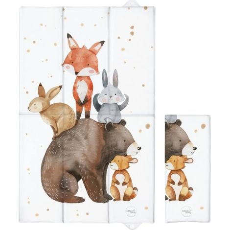 Fasciatoio pieghevole 60x40 cm, tema Amici della Foresta, Ceba Baby (1/2)