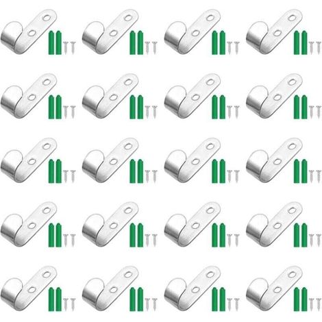20er-Pack Planenhaken für Anhängerplanen, 44 x 21 x 16 mm, Planenbefestigungen, Planenhaken für Anhänger, Autoanhängerzubehör
