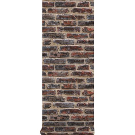 Superfresco Easy - Steine - Grau/Rot - Vliestapete - 10m x 52cm