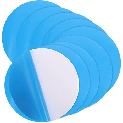 Kit de 10 patchs de réparation vinyle pour piscine – Auto-adhésif PVC 7,5 cm – Répare déchirures et trous sur structures gonflables (1/5)