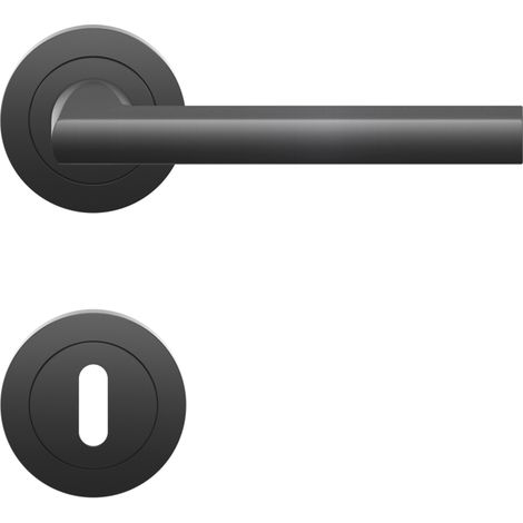 Poignée de porte Montana Clé L Cosmos noir c.7mm - KARCHER DESIGN - BER54 BB0 83 (1/2)
