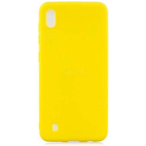 CUSTODIA PER SAMSUNG GALAXY A10 CUSTODIA POSTERIORE IN SILICONE GIALLO (1/2)