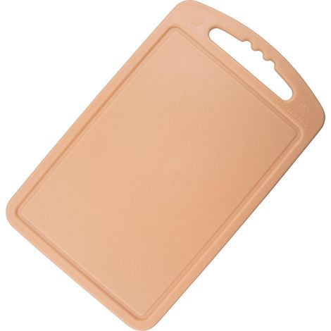 Fackelmann Summer Party Tagliere da 24 x 15 cm, in plastica, adatto per tagliare e servire alimenti e snack, lavabile in lavastoviglie, colore arancione pastello, Made in Germany, 1 pz. (1/5)