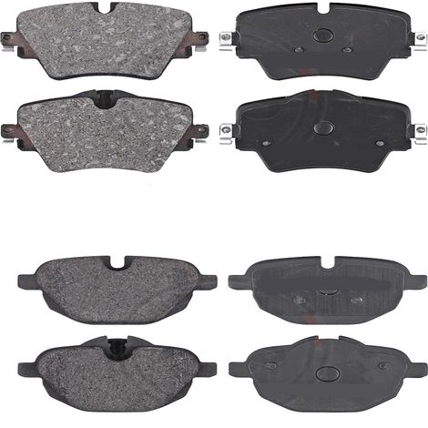 KIT PASTIGLIE FRENO ANTERIORI E POSTERIORI compatibile con BMW 5 (G31) / PASTIGLIE FRENANTI AUTO OEM 35074 35144,37731 37787 / SOSTITUZIONE DIRETTA / BASSA POLVERE / SILENZIOSO (1/4)