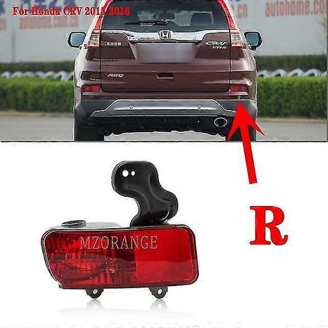 Feu réflecteur de pare-chocs arrière pour Honda CR-V 2015-2016 RM1 RM2 RM3 RM4 (feu antibrouillard, feu stop, accessoire auto sans ampoules) - R (1/5)