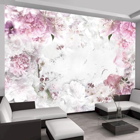 Papier peint adhésif Pivoines dansantes - 147 x 105 cm
