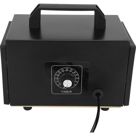 Tragbarer Ozongenerator/Luftreiniger, schwarz, mit Timer, Industriezubehör, EU-Stecker, 220 V, 20 g/h (1/5)