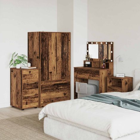 vidaXL Armoire de rangement Bois Ancien 40 x 48 x 81 cm (1/5)