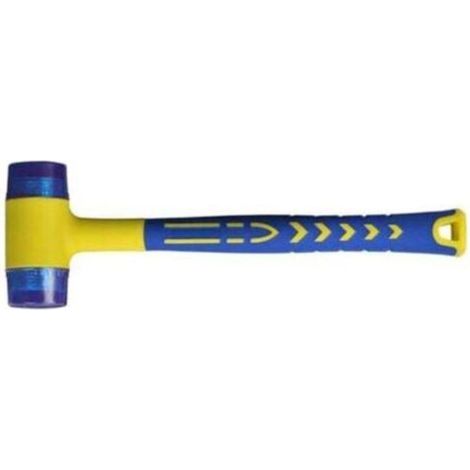 Tigrezy Gummihammer, Gummihammer mit rutschfestem Fiberglasgriff und doppelseitiger, flexibler Schneide