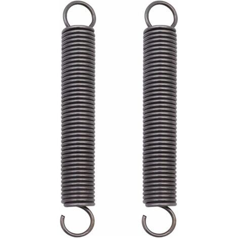 Pair Stück Stahl-Zugfeder, verlängerte Druckfeder, Doppelhakenfedern – 2 x 18 x 150 mm