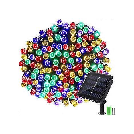 Solar-Lichterkette für den Außenbereich – 22 m lange, wasserdichte Solar-Weihnachtsbeleuchtung mit 200 LEDs und 8 Beleuchtungsmodi. Dekorative Lichterkette für Garten, Terrasse, Zaun und Weihnachten.