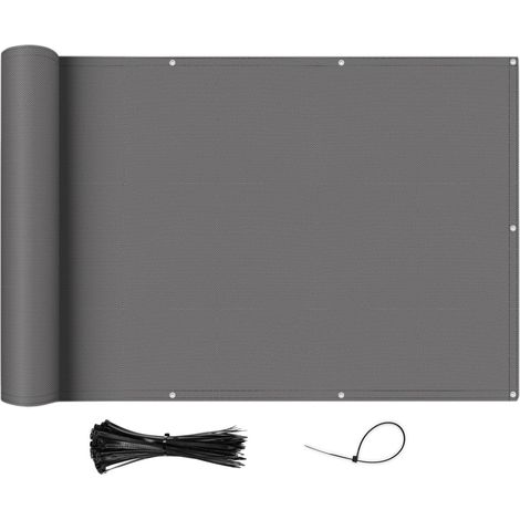 Brise Vue Balcon 0.9x6m Imperméable Coupe-Vent, Protection UV (1/5)