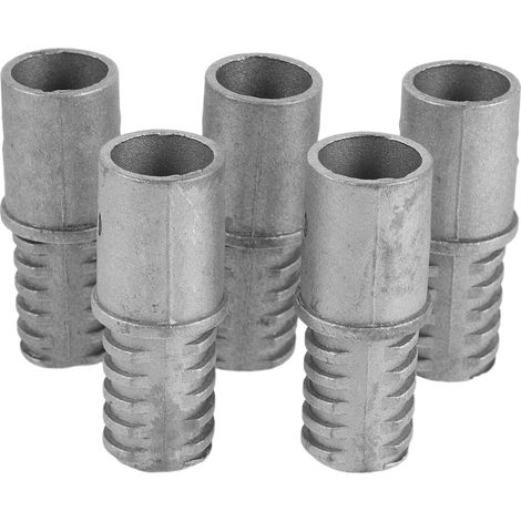 Kit de 5 embouts filetés métalliques pour manches de balai de 20 mm, pour balais et serpillières