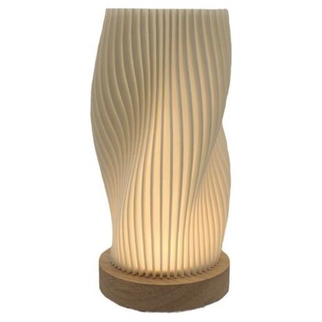 Lampe de table pour chambre, lampe de chevet, veilleuse à intensité variable, forme artistique simple, lampe de bureau, veilleuse LED rechargeable (1/2)